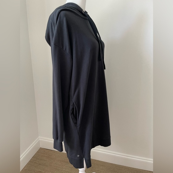 The Drop Women's Iona Long-Sleeve Hooded Mini Sweatshirt Dress - Size M - Picture 9 of 16